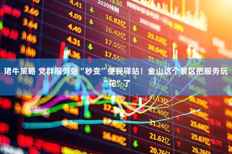 珺牛策略 党群服务站“秒变”便民驿站！金山这个景区把服务玩“花”了